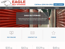 Tablet Screenshot of eagleselfstorage.net