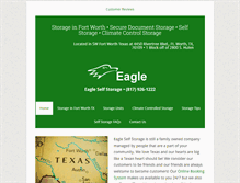 Tablet Screenshot of eagleselfstorage.com